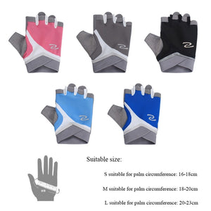 Professional Gym Gloves Women Weight Lifting Crossfit Workout Fitness Gloves Breathable Bodybuilding Half Finger Hand Protector