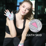 Professional Gym Gloves Women Weight Lifting Crossfit Workout Fitness Gloves Breathable Bodybuilding Half Finger Hand Protector